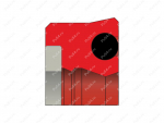 Уплотнение штока 165x182x14.5/L=16, аналог HALLITE 652 4537411, Código de product 70-08-969107, Poliuretano, PA+PU92M+PU87M, Imagen №1