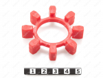 Эластичный элемент муфты N-BIPEX, аналог BIPEX 62, Código de product 33-99-9153, Poliuretano, PU54/M92/красный, Imagen №1