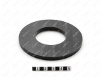 Кольцо D 95 * d 45,3 * H 5, Código de product 33-01-1396, Poliuretano, PU54/K90/черный, Imagen №1