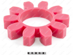 Piñón de acoplamiento elástico 200*100*34 (10 vigas), Código de product 33-01-1155, Poliuretano, PU54/M95/amarillo, Imagen №1