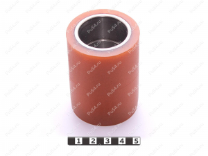 Ролик  D50 x d40 x H67 (восстановление), Código de product 333-01-1158, Poliuretano, PU54/M72/оранжевый, Imagen №1