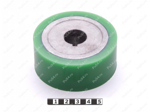 Ролик D80 x d65 x H40 (восстановление), Código de product 333-01-1165, Poliuretano, PU54/M80/зеленый, Imagen №1