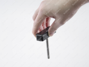 Manija con mariposa en forma de T (M8 tornillo, acero inoxidable), Código de product 36-00-0032, Poliuretano, PU54/M80/naranja, Imagen №11