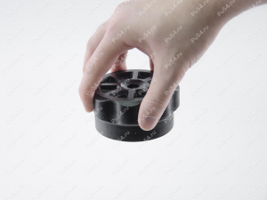 Manija de sujeción octagonal (8 vigas, M10 tuerca, acero inoxidable), Código de product 36-00-0052, Poliuretano, PU54/M80/negro, Imagen №8