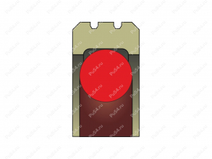 Уплотнение поршня K08-D 34*45*4, Código de product 33-78-361, Poliuretano, PU54/M95/желтый + PU54/M87, Imagen №1