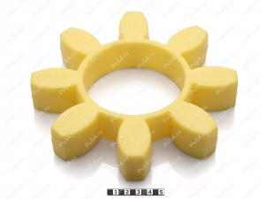 Вставка упругой муфты эластичная (звездочка) D 200 x d 98,5 x H 35, Código de product 33-01-1531, Poliuretano, PU54/M95/желтый, Imagen №1