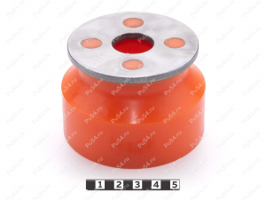 Подушка кузова 2 ряд нижняя, Código de product 1-12-743, Poliuretano, PU54/M72/оранжевый, Imagen №2