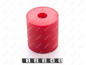 Элемент пружинящий D 40 x d 12 xH 45 мм, Código de product 33-01-1433, Poliuretano, PU54/M92/красный, Imagen №1