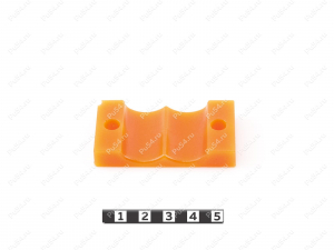 Soporte para tuberías de 2 plazas (diámetro de la tubería - 24), Código de product 33-01-597, Poliuretano, PU54/M71/negro, Imagen №1