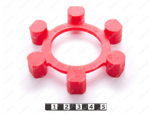 Эластичный элемент муфты, аналог для Centaflex B 98, Código de product 33-99-93703, Poliuretano, PU54/M92/красный, Imagen №2