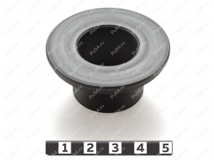 Втулка пальца кабины DAF95, Código de product 33-78-021, Poliuretano, PU54/E98/черный, Imagen №3