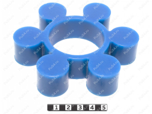 Piñón de acoplamiento elástico 118*51*25, Código de product 33-01-755, Poliuretano, PU54/M87/синий, Imagen №3