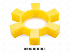 Вставка упругой муфты 135х70х25, Código de product 33-01-1844, Poliuretano, PU54/M95/желтый, Imagen №1