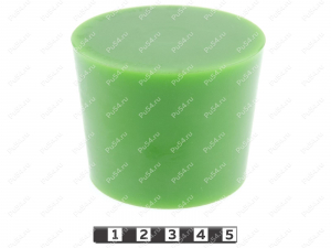 Enchufe D76 x D 64 x H 60, Código de product 33-01-1176, Poliuretano, PU54/M80/verde, Imagen №3