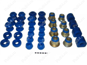 Silent blocks and bushings set for VAZ 2101 - VAZ 2107, Código de product 17-21-001-87, Poliuretano, Imagen №1