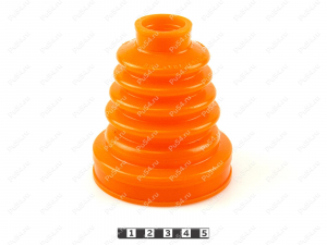 CV-joint dust boot (inner), front suspension, Código de product 25-05-004, Poliuretano, PU54/M71/naranja, Imagen №2