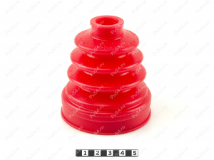 CV-joint dust boot (inner), front suspension, Código de product 25-05-005, Poliuretano, PU54/E72/rojo, Imagen №2