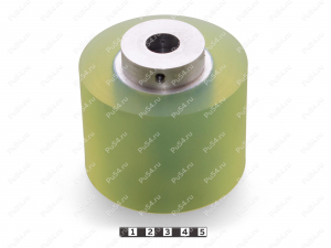 Вал малый D100 х d60 х H75 (восстановление), Código de product 333-01-1200, Poliuretano, PU54Q/E72/коричневый, Imagen №1