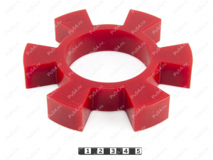 Sprocket  D 148 x d 75 x h 25, Código de product 33-01-1254, Poliuretano, PU54/K65/красный, Imagen №1