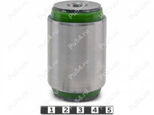 Lower lateral arm silent block, rear suspension (body), Código de product 13-06-0051, Poliuretano, PU54/M80/verde, Imagen №1