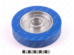 Ролик D100 x d68 x H 24 мм (восстановление), Código de product 333-01-1144, Poliuretano, PU54/M87/синий, Imagen №1