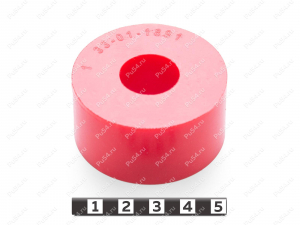 Втулка D52.5 x d 20 x H26, Código de product 33-01-1891, Poliuretano, PU54/K65/красный, Imagen №1
