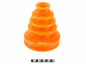 CV-joint dust boot (inner), front suspension, Código de product 7-05-004, Poliuretano, PU54/E72/rojo, Imagen №1