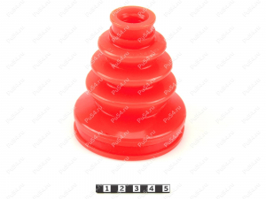 CV-joint dust boot (inner), front suspension, Código de product 7-05-004, Poliuretano, PU54/E72/rojo, Imagen №2