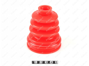 CV-joint dust boot (outer), front suspension, Código de product 8-05-012, Poliuretano, PU54/E72/rojo, Imagen №2