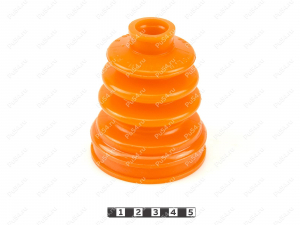 CV-joint dust boot (outer), front suspension, Código de product 8-05-012, Poliuretano, PU54/E72/rojo, Imagen №1