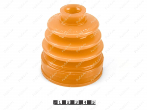 CV-joint dust boot (inner), front suspension, Código de product 8-05-016, Poliuretano, PU54/E72/rojo, Imagen №3