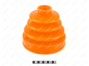 CV-joint dust boot (outer), front suspension, Código de product 7-05-003, Poliuretano, PU54/E72/rojo, Imagen №1