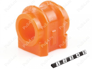 Stabilizer bushing, front suspension, ID=26 mm, Código de product 1-01-882, Poliuretano, PU54/M71/naranja, Imagen №1
