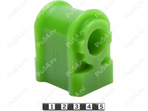 Stabilizer bushing, front suspension, ID=24 mm, Código de product 1-01-884, Poliuretano, PU54/M80/verde, Imagen №1