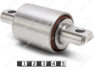 Control arm front silent block, front suspension, Código de product 13-26-010, Poliuretano, PU54/M71/naranja, Imagen №1