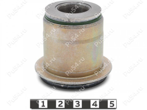 Upper control arm silent block, front suspension (pressed-in), Código de product 5-06-1021, Poliuretano, PU54/M80/verde, Imagen №1