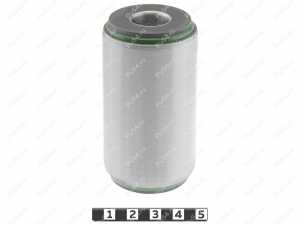 Casquillo de resorte, OD = 42 mm, ID = 16 mm, L = 81 mm, Código de product 5-06-5861, Poliuretano, PU54/M80/зеленый, Imagen №1