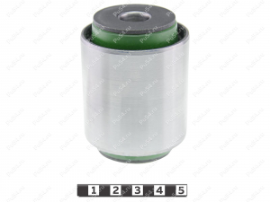 Silentblock del brazo de arrastre inferior de la suspensión trasera, Código de product 5-06-1081, Poliuretano, PU54/M80/зеленый, Imagen №1