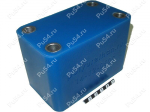 Shackle spring spacer (lift +80 mm), M10, Código de product 14-12-0608, Poliuretano, PU54/M87/синий, Imagen №1