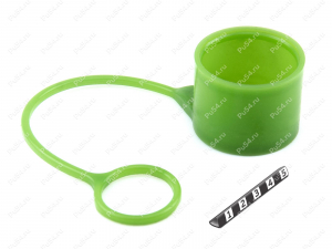 Hydraulic hose tip dust boot, 47 mm diameter, Código de product 0-00-9721, Poliuretano, PU54/M80/зеленый, Imagen №2