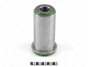 Lower control arm front silent block, front suspension, pressed-in, Código de product 3-06-6621, Poliuretano, PU54/M80/зеленый, Imagen №1