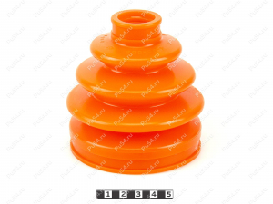 CV-joint dust boot, Código de product 4-05-008, Poliuretano, PU54/M71/naranja, Imagen №1