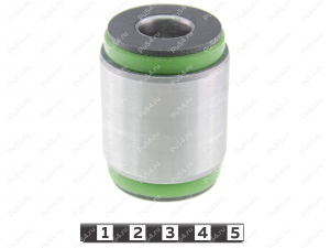 Casquillo del A-brazo superior de la suspensión trasera, presionado, Código de product 10-06-0141, Poliuretano, PU54/M80/verde, Imagen №1