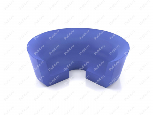 Манжета 22 22x8-7/2, аналог ГОСТ 6678-53, Código de product 70-08-943502, Poliuretano, PU54/M87/синий, Imagen №1