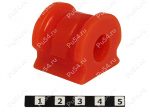 Stabilizer bushing, front suspension, ID=16.5 mm, Código de product 15-01-1710, Poliuretano, PU54i/K72/темно-оранжевый, Imagen №1
