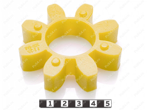 Piñón de acoplamiento elástico 80*38*18 (8 vigas), Código de product 33-01-1149, Poliuretano, PU54/M92/rojo, Imagen №2