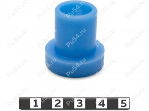 Control arm bushing, Código de product 55-01-016, Poliuretano, PU54/M87/azul, Imagen №1