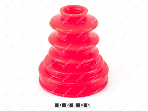 CV-joint dust boot, Código de product 1-05-033, Poliuretano, PU54/E72/rojo, Imagen №2