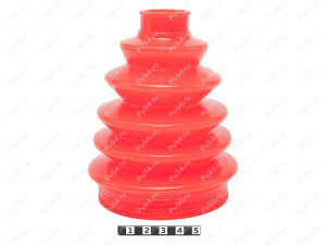 CV-joint dust boot (outer), Código de product 19-05-002, Poliuretano, PU54/M71/naranja, Imagen №2