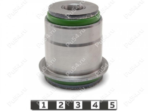 Upper lateral inner silent block, rear suspension, pressed-in, Código de product 22-06-0101, Poliuretano, PU54/M80/verde, Imagen №1